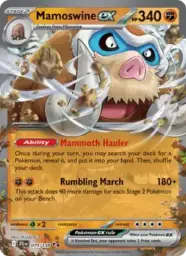 Reference image of Mamoswine ex, Journey Together