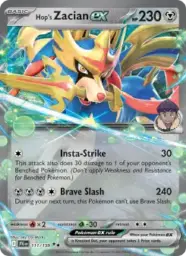 Reference image of Hop's Zacian ex, Journey Together