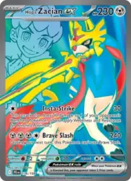 Reference image of Hop's Zacian ex, Journey Together