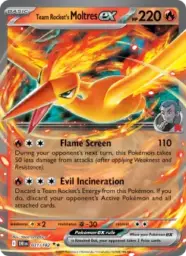 Reference image of Team Rocket's Moltres ex, Destined Rivals