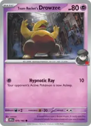 Reference image of Team Rocket's Drowzee, Destined Rivals