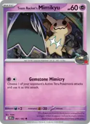 Reference image of Team Rocket's Mimikyu, Destined Rivals
