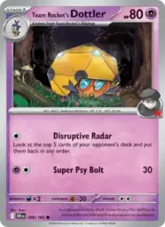 Reference image of Team Rocket's Dottler, Destined Rivals