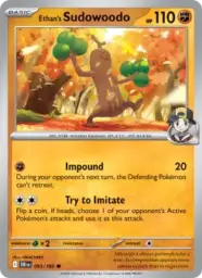 Reference image of Ethan's Sudowoodo, Destined Rivals