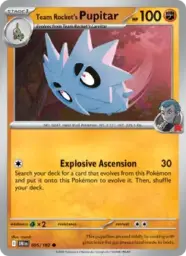 Reference image of Team Rocket's Pupitar, Destined Rivals