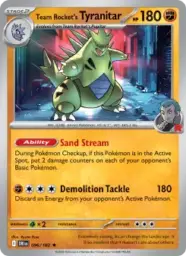 Reference image of Team Rocket's Tyranitar, Destined Rivals