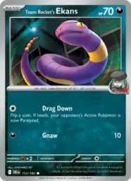 Reference image of Team Rocket's Ekans, Destined Rivals