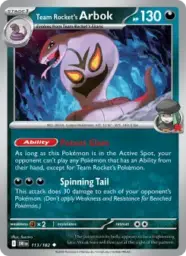 Reference image of Team Rocket's Arbok, Destined Rivals