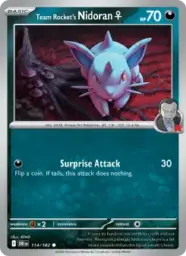 Reference image of Team Rocket's Nidoran♀, Destined Rivals