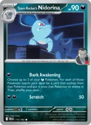 Reference image of Team Rocket's Nidorina, Destined Rivals