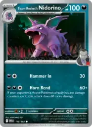Reference image of Team Rocket's Nidorino, Destined Rivals
