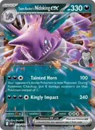 Reference image of Team Rocket's Nidoking ex, Destined Rivals