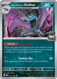 Reference image of Team Rocket's Golbat, Destined Rivals