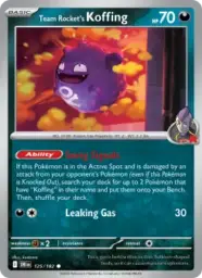 Reference image of Team Rocket's Koffing, Destined Rivals