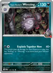 Reference image of Team Rocket's Weezing, Destined Rivals