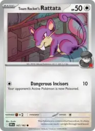 Reference image of Team Rocket's Rattata, Destined Rivals