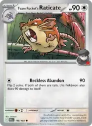 Reference image of Team Rocket's Raticate, Destined Rivals