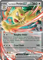 Reference image of Team Rocket's Persian ex, Destined Rivals