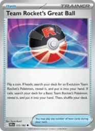Reference image of Team Rocket's Great Ball, Destined Rivals