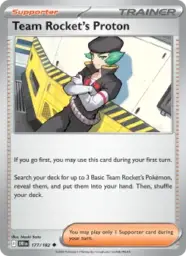 Reference image of Team Rocket's Proton, Destined Rivals