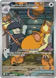 Reference image of Team Rocket's Raticate, Destined Rivals