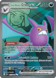 Reference image of Team Rocket's Crobat ex, Destined Rivals