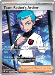Reference image of Team Rocket's Archer, Destined Rivals