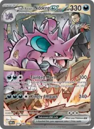 Reference image of Team Rocket's Nidoking ex, Destined Rivals