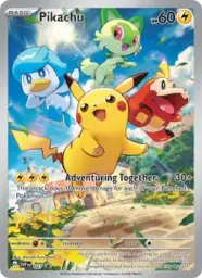 Reference image of Pikachu, SVP Black Star Promos