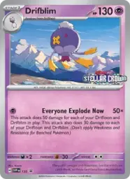 Reference image of Drifblim, SVP Black Star Promos