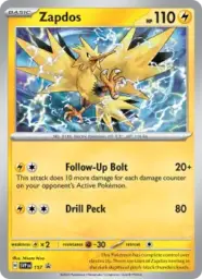 Reference image of Zapdos, SVP Black Star Promos