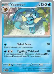 Reference image of Vaporeon, SVP Black Star Promos