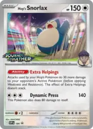 Reference image of Hop's Snorlax, SVP Black Star Promos