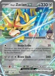 Reference image of Hop's Zacian ex, SVP Black Star Promos
