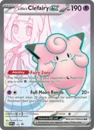 Reference image of Lillie's Clefairy ex, SVP Black Star Promos