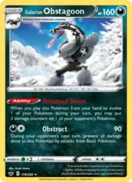 Galarian Obstagoon · Sword & Shield · 119/202