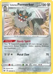 Galarian Perrserker · Sword & Shield · 128/202