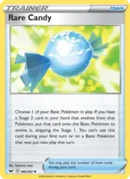 Rare Candy · Sword & Shield · 180/202