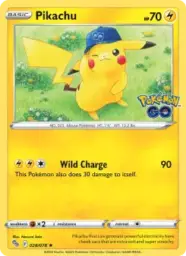 Reference image of Pikachu, Pokémon GO