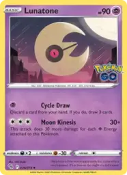 Reference image of Lunatone, Pokémon GO
