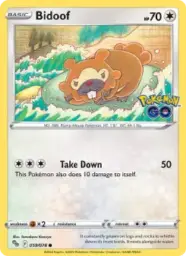 Reference image of Bidoof, Pokémon GO