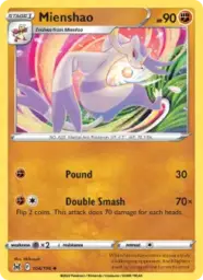 Reference image of Mienshao, Lost Origin