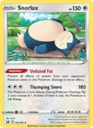 Reference image of Snorlax, Lost Origin