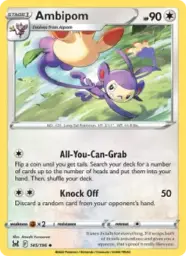 Reference image of Ambipom, Lost Origin