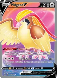 Reference image of Pidgeot V, Lost Origin