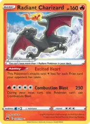 Reference image of Radiant Charizard, Crown Zenith