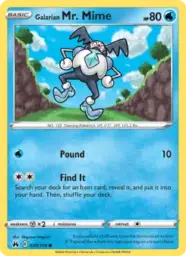 Reference image of Galarian Mr. Mime, Crown Zenith