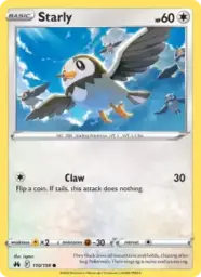 Reference image of Starly, Crown Zenith