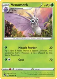 Reference image of Venomoth, Silver Tempest