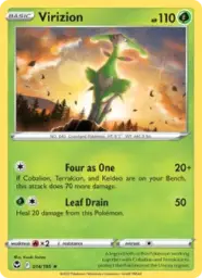 Reference image of Virizion, Silver Tempest
